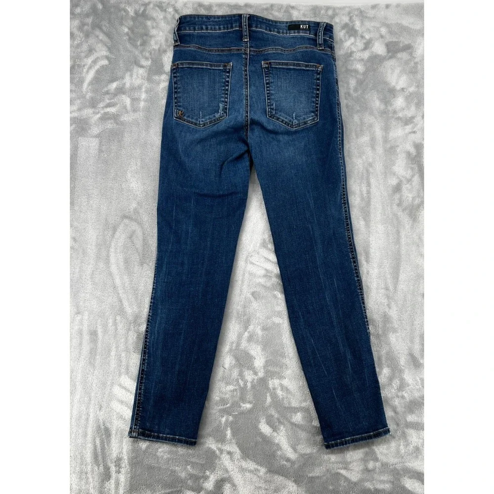 Kut From The Kloth Meghan High Rise Ankle Straight Leg Blue Jeans Size 4